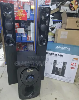 Globalstar GS-601 2.1ch Tall Boy Multimedia Speakers