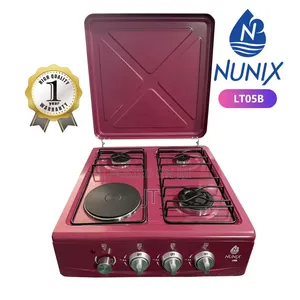 New Nunix Table Top Cooker - 3 Gas + 1 Electric Burner