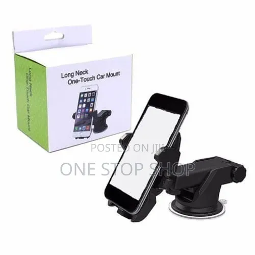 Adjustable Long Neck Dashboard/Windscreen Phone Cradle - 1