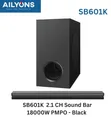 Ailyons SB601K 2.1ch Multimedia Soundbar System - 1
