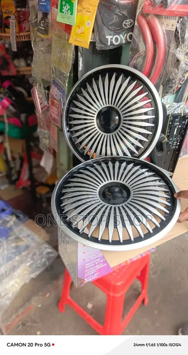 Vifuniko vya Magurudumu vya Plastiki vya ABS vya Inchi 14 vya Michezo - 1