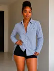 Classic Strips Shirt Blouse - 2