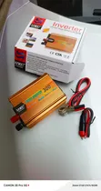 Inverter ya Umeme ya Dhahabu ya 300W Mpya na Klipu za Alligator - 3