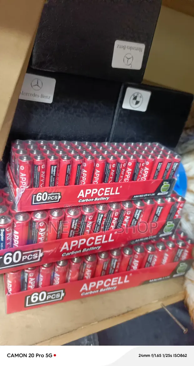60pcs Appacell Carbon Dry Cell AA Batteries - 1