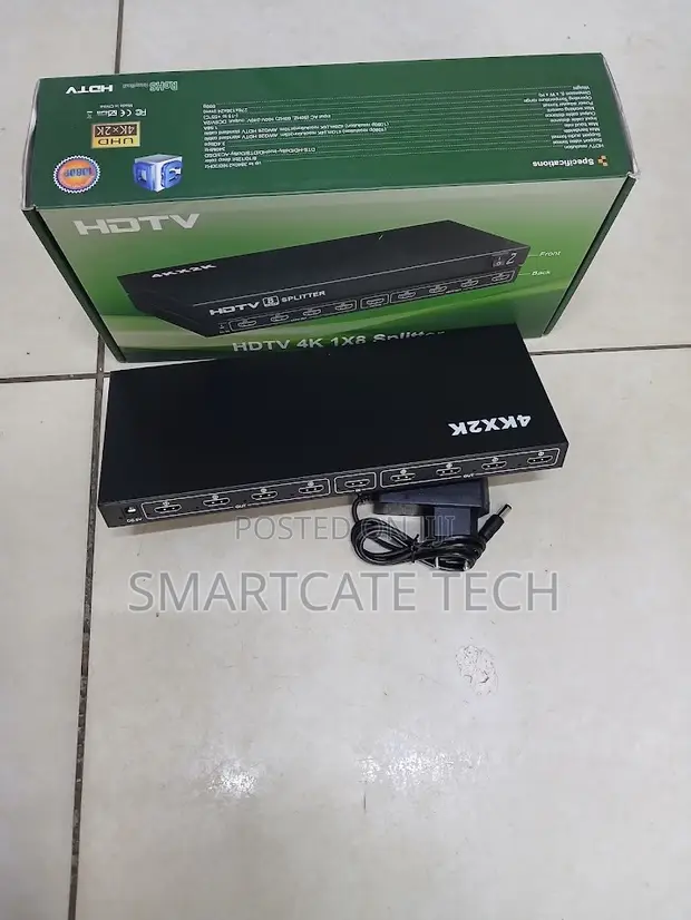 1x8 HDMI Splitter 1080P Full HD – 1 Input 8 Output - 1