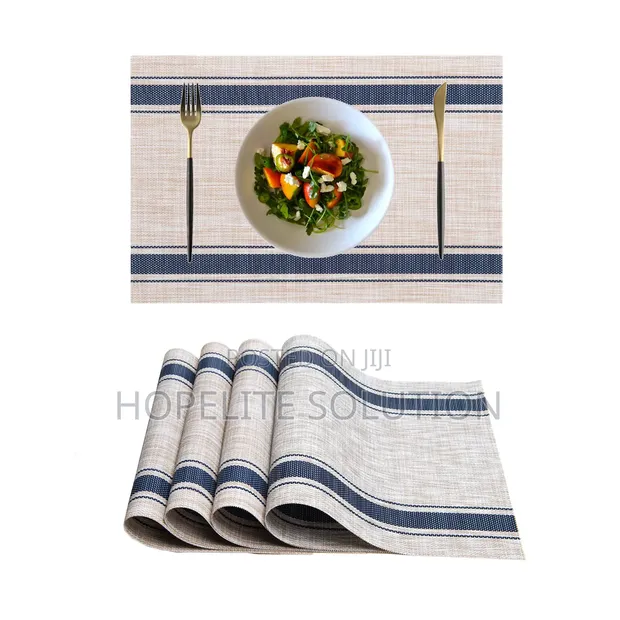 Placemats za PVC Zilizosokotwa - Seti ya 6 - 1