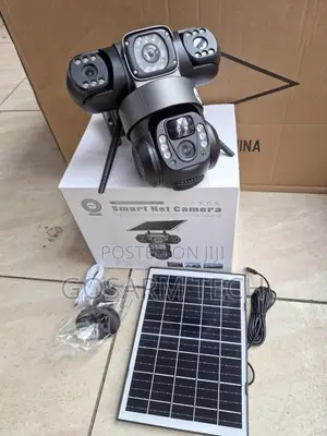 Kamera ya CCTV ya V380 4G yenye Triple Lens na Solar