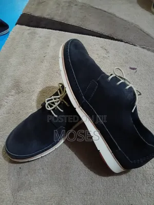 Clark Men's Leather Sneakers - Navy Blue