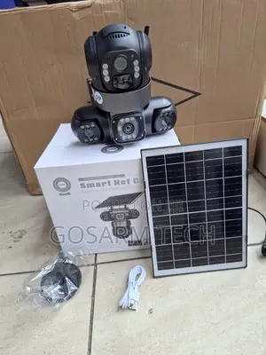 Kamera ya CCTV ya V380 Pro Triple Lens Solar WiFi yenye Night Vision