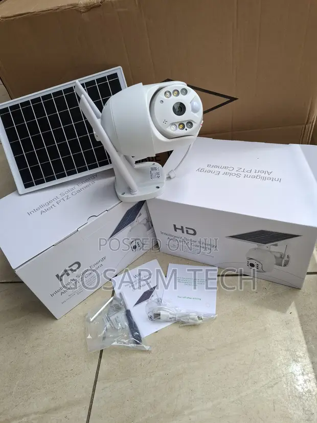 Ubox Single Lens WiFi Solar CCTV Camera - 1
