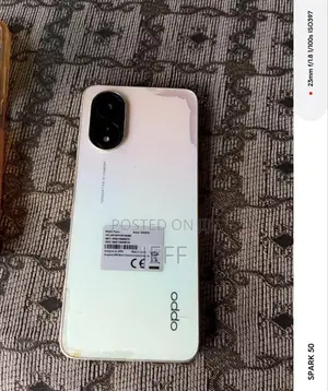 Oppo A38 128GB Nyeupe (Iliyo tumika, Skrini imepasuka)