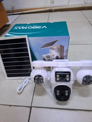 Kamera ya V380 4G Solar - Kamera ya Usalama ya Nje ya Lensi 4