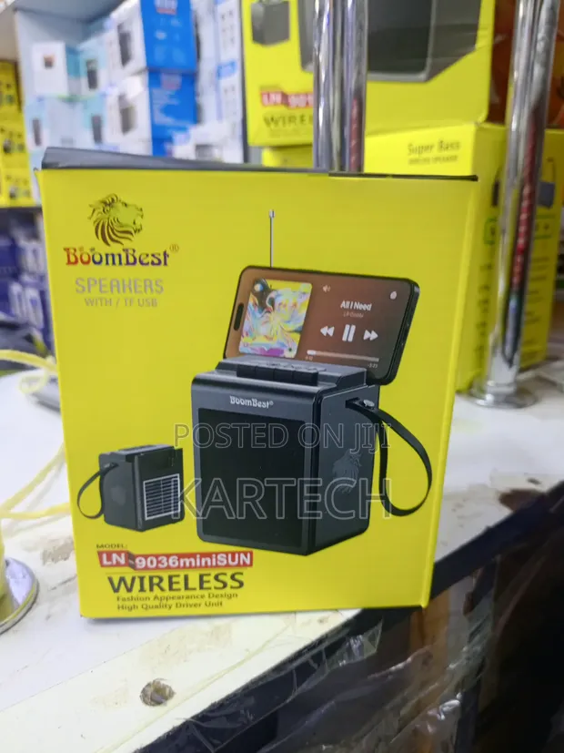 BoomBest LN-9036miniSUN Solar Bluetooth Speaker with USB/TF/FM - 1