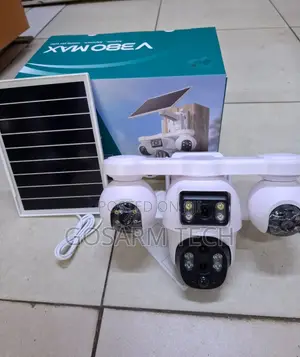 Kamera ya CCTV ya Solar ya 4G V380 Pro Quad Lens