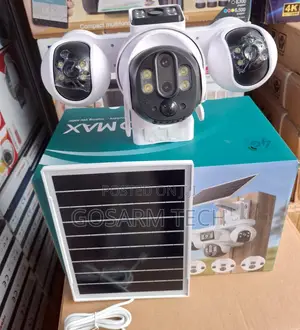 V380 Pro Smart Solar Camera - Quad Lens Outdoor Security