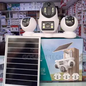 Kamera ya Usalama ya V380 Pro 4G Solar (Lens 4, Skrini 4)