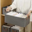 Collapsible Hard Fabric Closet Organizer - Gray - 1