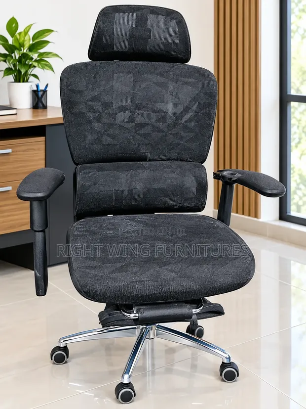 Heavy Duty High Back Ergonomic Office Chair with Headrest - 1
