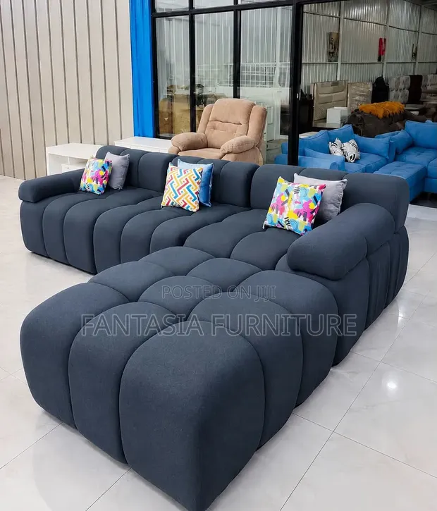 Sofa ya Bubble Nyeusi ya Seater 5 - 1