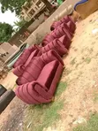 Seti ya Sofa ya Maroon ya Sehemu 5 - 2