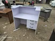 Boss Office Products Dawati la Mapokezi la Mstatili - 4