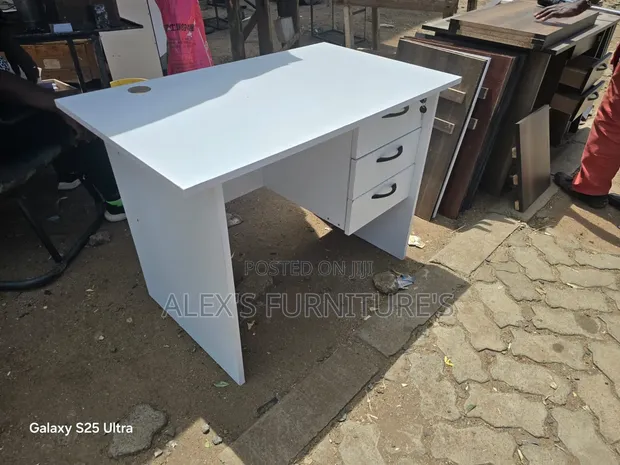 Boss Office Products White Modern Desk - 1