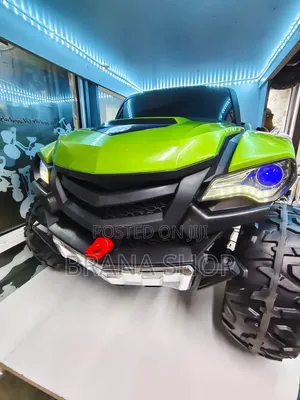 Heavy-Duty 4x4 UTV Buggy Gari la Kuendesha la Watoto - Kijani