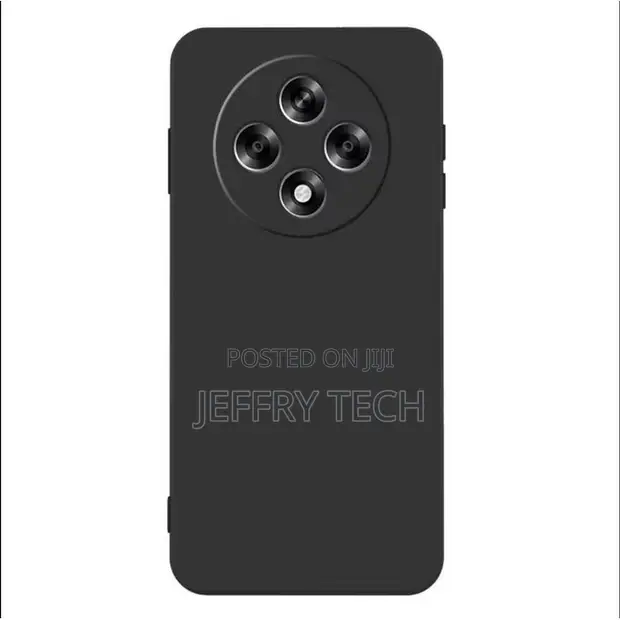 Oppo Reno 12F Silicone Case - Sleek Black with Camera Protection - 1