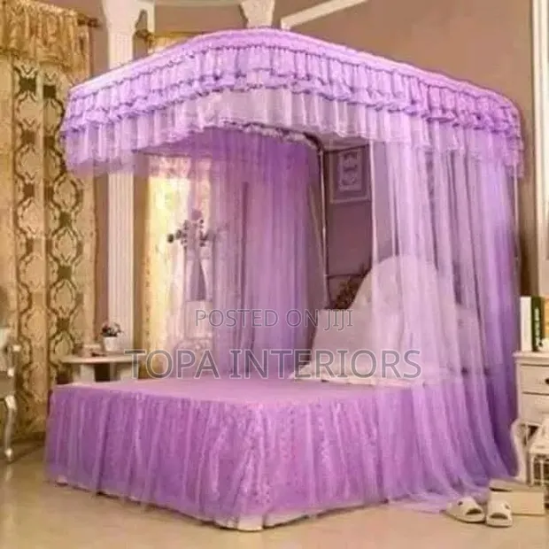 5x6 Pink 2 Stand Rail Mosquito Nets - 1