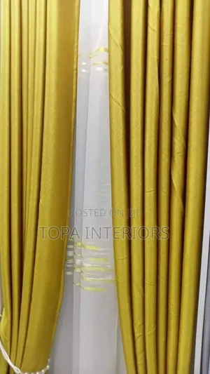Pazia za Mustard Yellow Blackout (Kwa Mita)