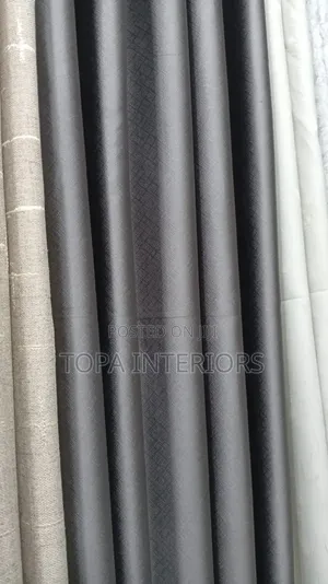 Opaque Grey Blackout Curtains (Per Metre)