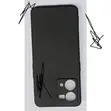 Oppo Reno 7 Silicone Back Cover Case - Black - 1
