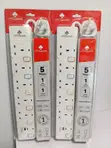 Officepoint 5-Way Extension Socket na USB & Type-C - 1