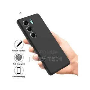 Tecno Camon 40 4G/5G Kipochi cha Nyuma cha Silicone - Nyeusi Matte