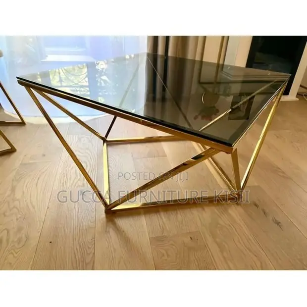 Diamond Shaped Glass Coffee Table - 1