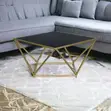 Diamond Shaped Glass Coffee Table - 3