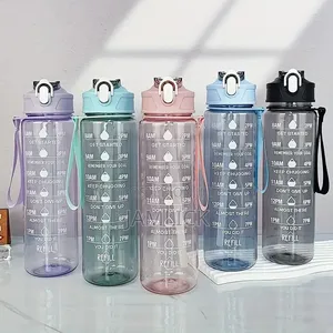 900ML Sports Water Bottle Kubwa - Haivuji kwa Gym na Safari