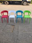 Durable Stackable Plastic Chairs for Home/Office - 3