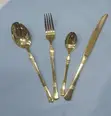 24-Piece Luxury Gold & Silver Flatware Set - 4