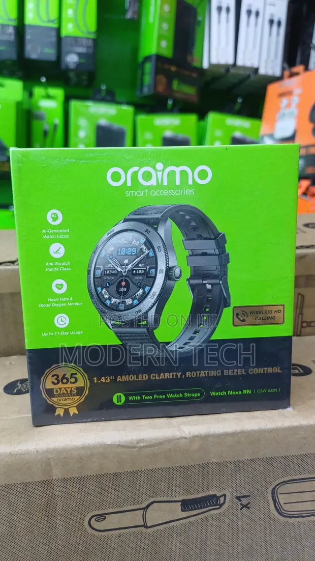 Oraimo Watch Nova RN 1.43'' AMOLED Smartwatch - 1