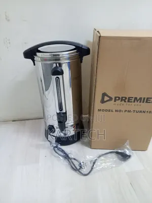 Premier 14L Heavy-Duty Electric Tea Urn with Dispensing Tap