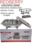 Triple Redberry Chafing Dish 9L - 1