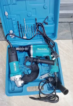 Makita Combo Set: Angle Grinder + Drill