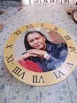 Wooden Wall Clock with Vinyl Disc & Roman Numerals - 2