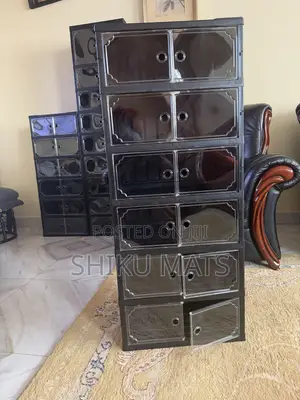 6-Tier Shoe Rack Organizer Nyeusi
