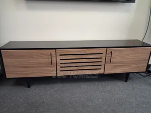 Modern 6ft TV Console / Stand - Black Walnut