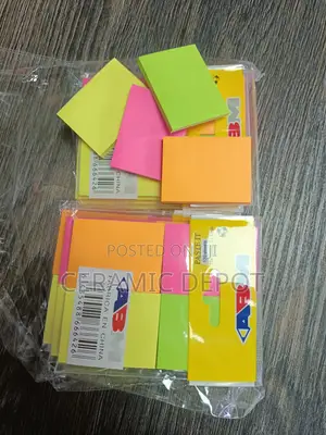 Multicolour Sticky Note Pads - Ecopack (12 Sets)