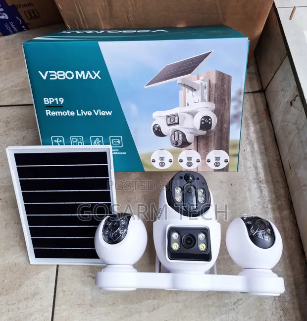 8MP 4G Solar PTZ Security Camera with 4 Lenses - 1