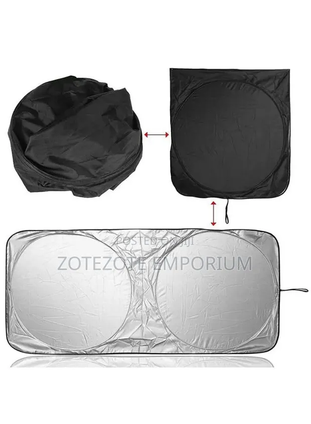 Foldable Car Sunshade - Kifaa cha Kuzuia Jua Mbele ya Windshield - 1