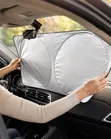 Foldable Car Sunshade - Kifaa cha Kuzuia Jua Mbele ya Windshield - 2
